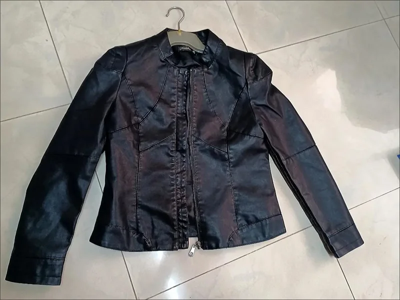 PU Leather Jacket Women's 2027 Spring Autumn New Outwear High Quality Short Slim Coat Korean Stand-UP Collar Overcoat Female Top