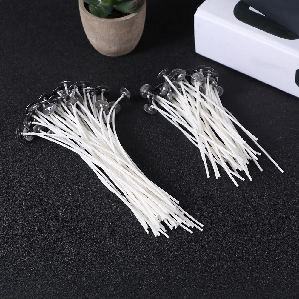 

150Pcs Wicks Pre-Coated Cotton Handmade Making Tools 9Cm 15Cm 20Cm for DIY Kerosenelamp Burning Stability