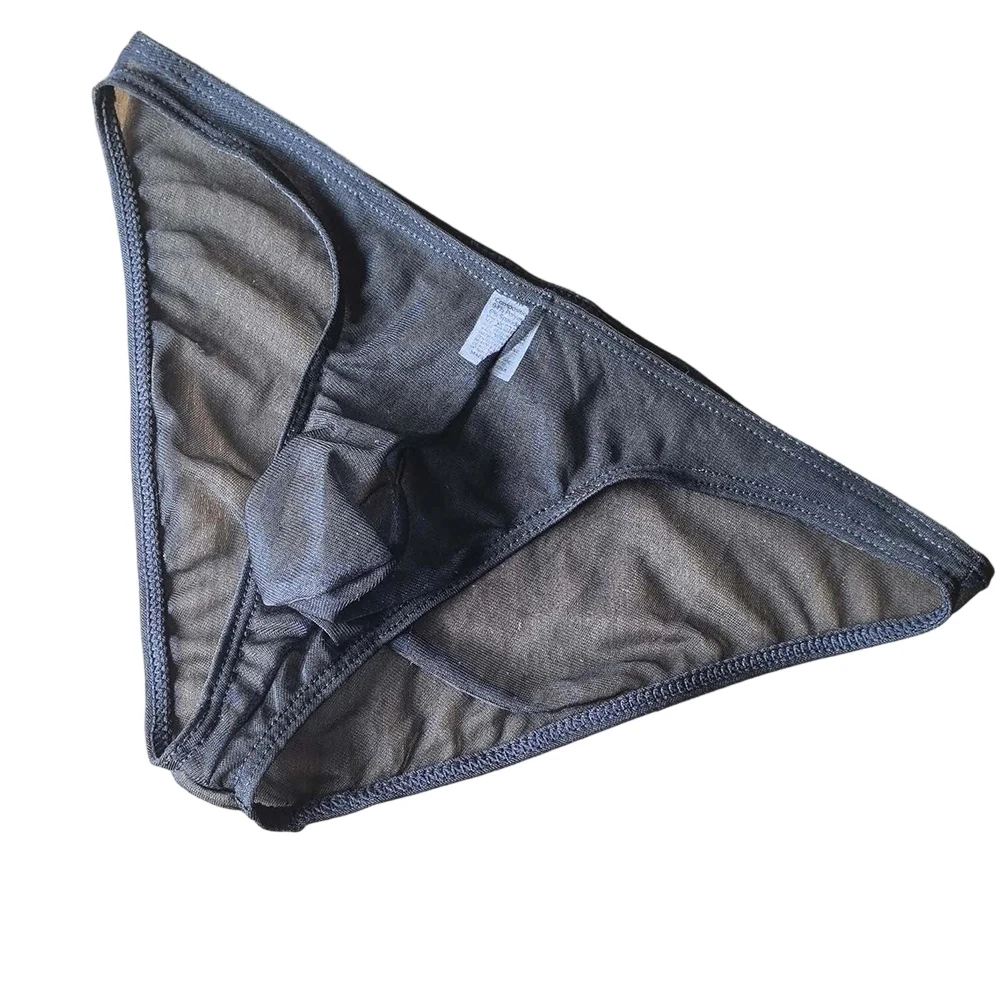 Underwear Men Mesh Transparent Elephant Nose Briefs Ultra Thin Separation Bikini Slip Homme Breathable Quick-Dry Panties