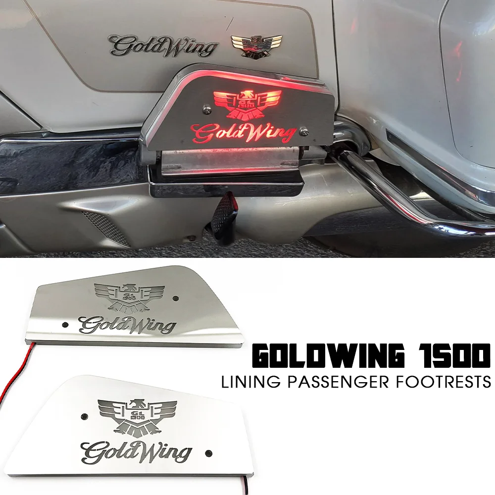 for HONDA GOLDWING GL1500 LED Lining Passenger Footrests GOLDWING1500 LED Footrest Cover GL 1500 Lighting Floorboard Covers