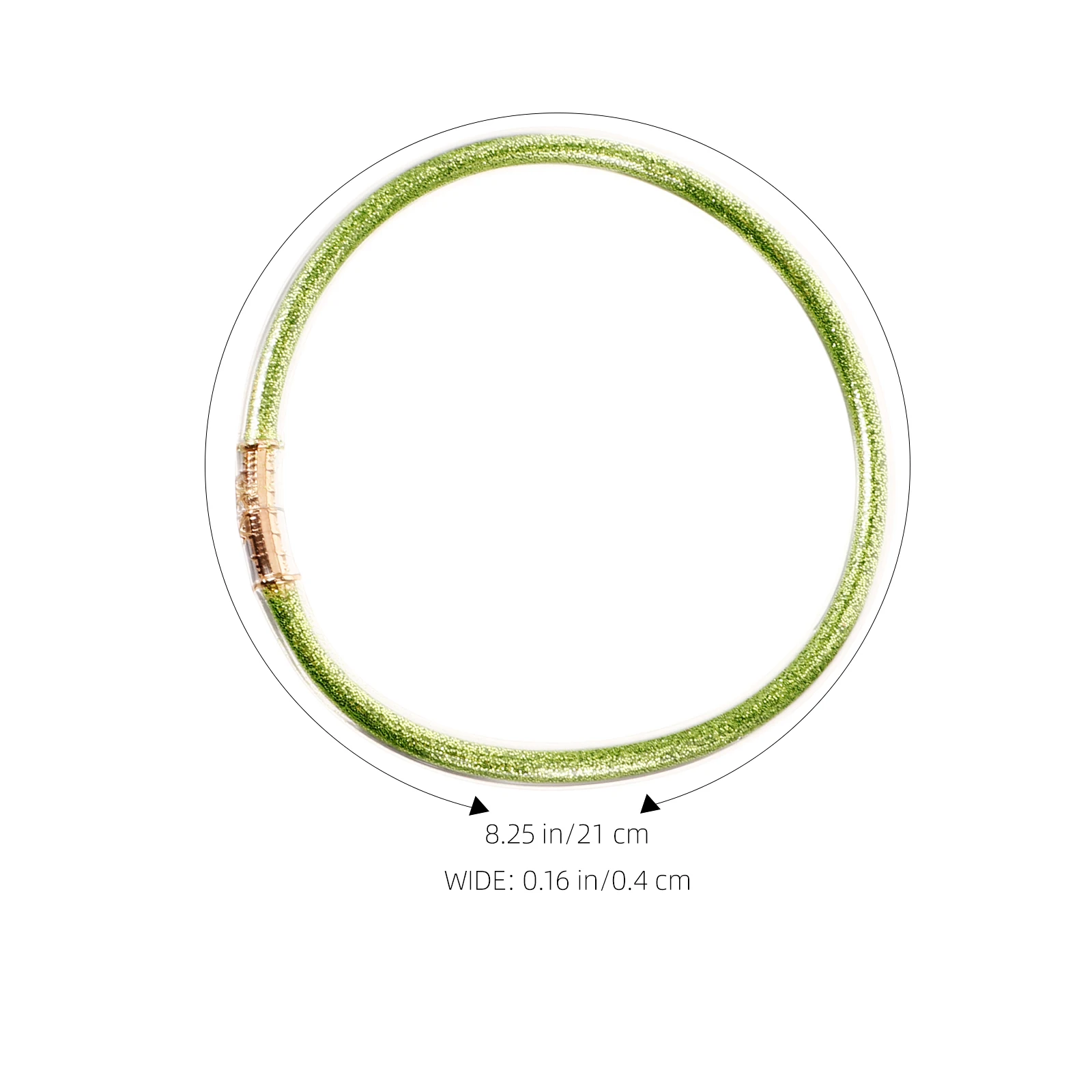 

Silicone Glitter Jelly Bangles for Women Girls Jelly Bracelets For Adult Adult Green Wristb Stylish Casual Formal