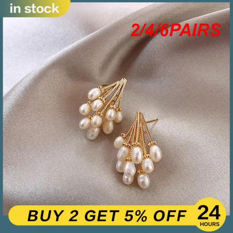 2/4/6PAIRS Complex Retro Is Selling Womens Balloon Earrings Fashion Accessories Must Have Elegant Unique