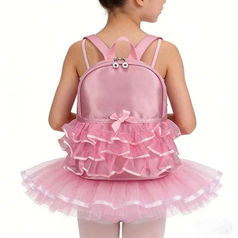 

Children Kawaii Bag for Girl Dance Bag Kid Letter Pink Dancing Backpacks Girl Ballet Dance Bag Baby School Backpack