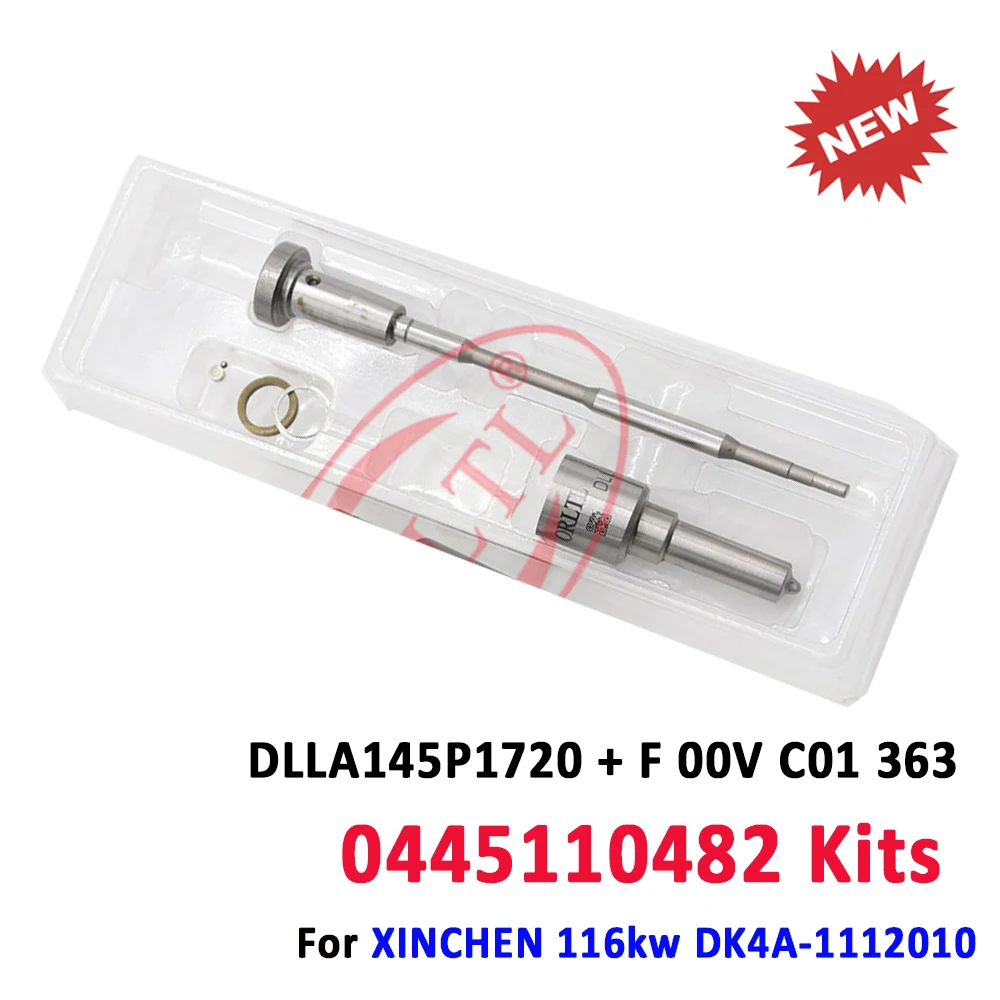 Repair Kits ORLTL 0445110482 Fuel Injector Sprayer Nozzle DLLA145P1720 Valve F00V C01 363 For XINCHEN INBEI 0 445 110 482