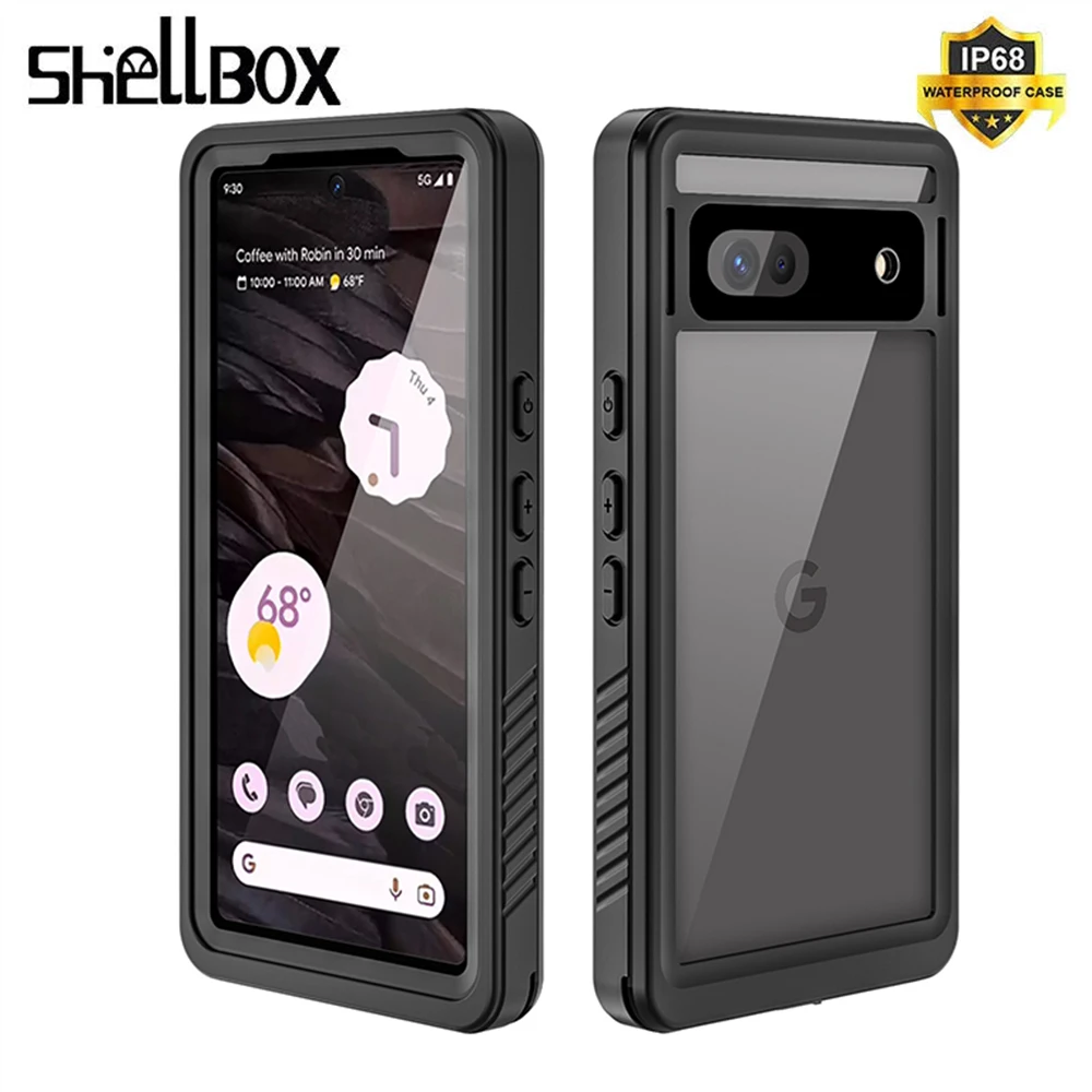 

Водонепроницаемый чехол Shellbox IP68 для Google Pixel 7a, чехол для подводного плавания, спорта на открытом воздухе, скалолазания, оригинал