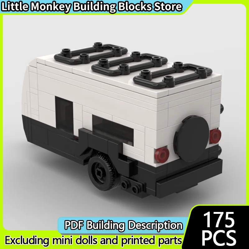 

Urban Rescue Vehicles Model MOC Building Bricks Small Camper Trailer Modular Technology Children Holiday Gifts Assemble Toy Suit