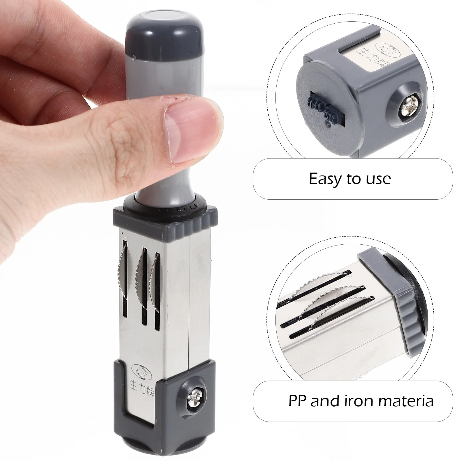 Data Stamper portatile timbro orario multiuso data portatile Rolling Stamp File accessorio data Roller per File Home Office Daily