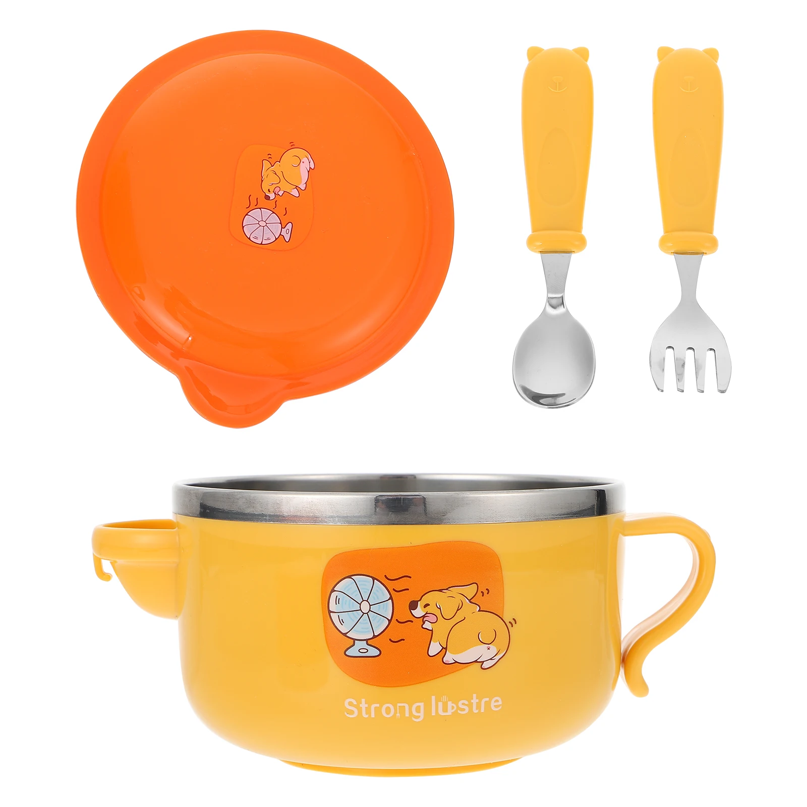 

1Pcs Stainless Steel Complementary Food Bowl Double Insulation Durable Soup Salad Container Green Stainless Steel Bowl