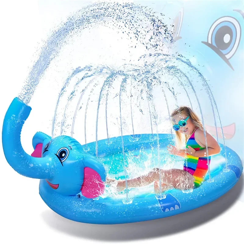 Brinquedo de verão inflável jato de água almofada verão gramado praia inflável spray de água almofada jogos ao ar livre brinquedo pet piscina crianças brinquedos
