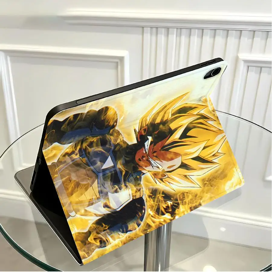 with Pencil Slot Case for Samsung Galaxy Tab A7 Lite A8 S10 Plus S10FE S11 S7 S8+ S9 FE A11 A9Plus S9+ S10 Lite DragonS BallS