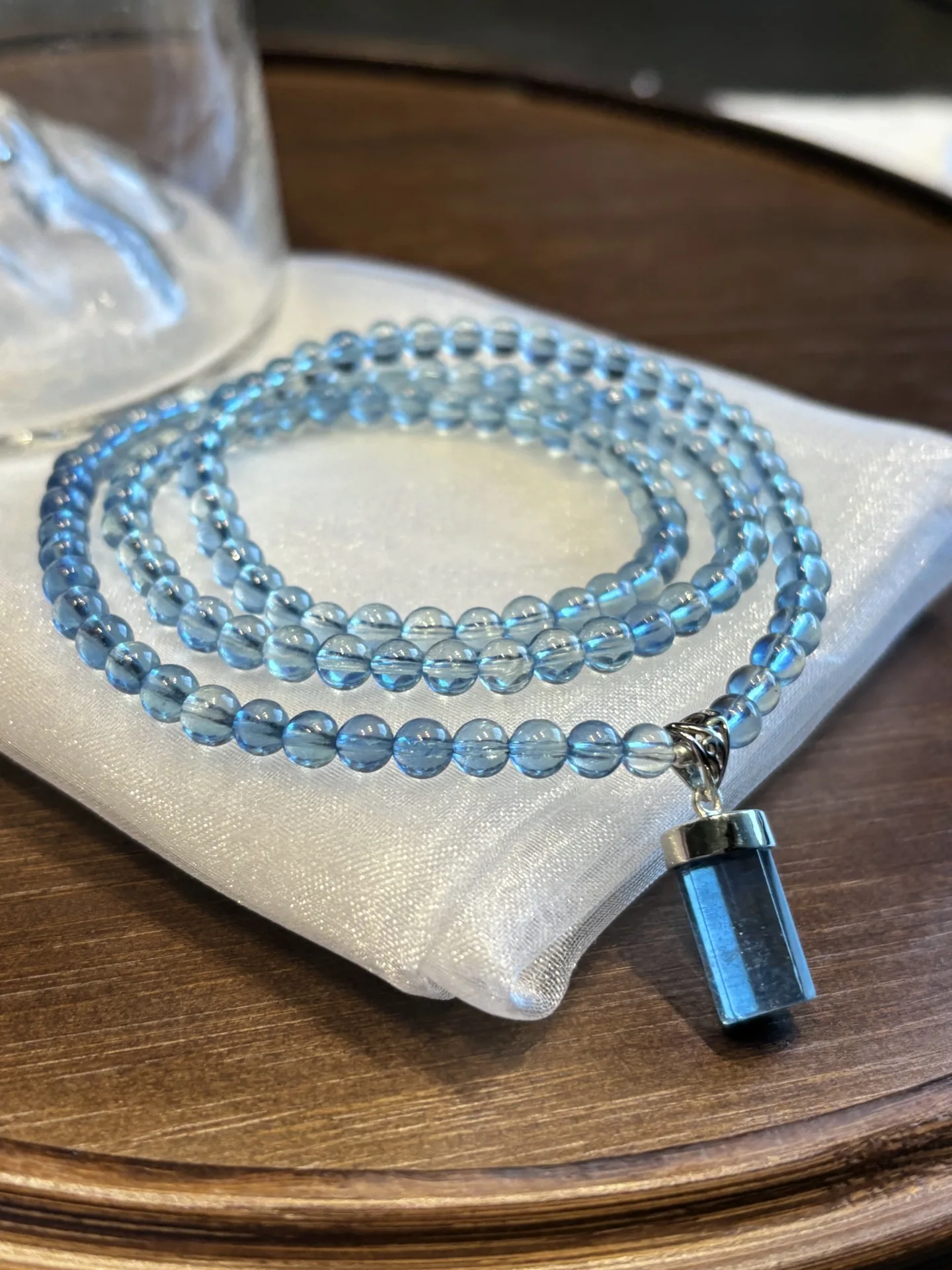 

Natural Blue Aquamarine Pendant Big Dragon Aquamarine Brazil 4.7mm Necklace Women Fashion Jewelry AAAAAA
