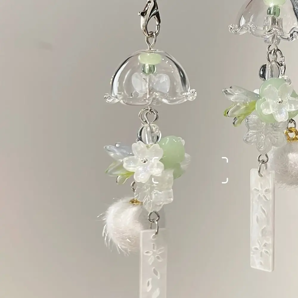 Resin Jasmine Wind Chime Pendant Chinese-style Handmade Ice and Snow Maple Leaves Pendant Decorative Beaded Pendant Car Hanging
