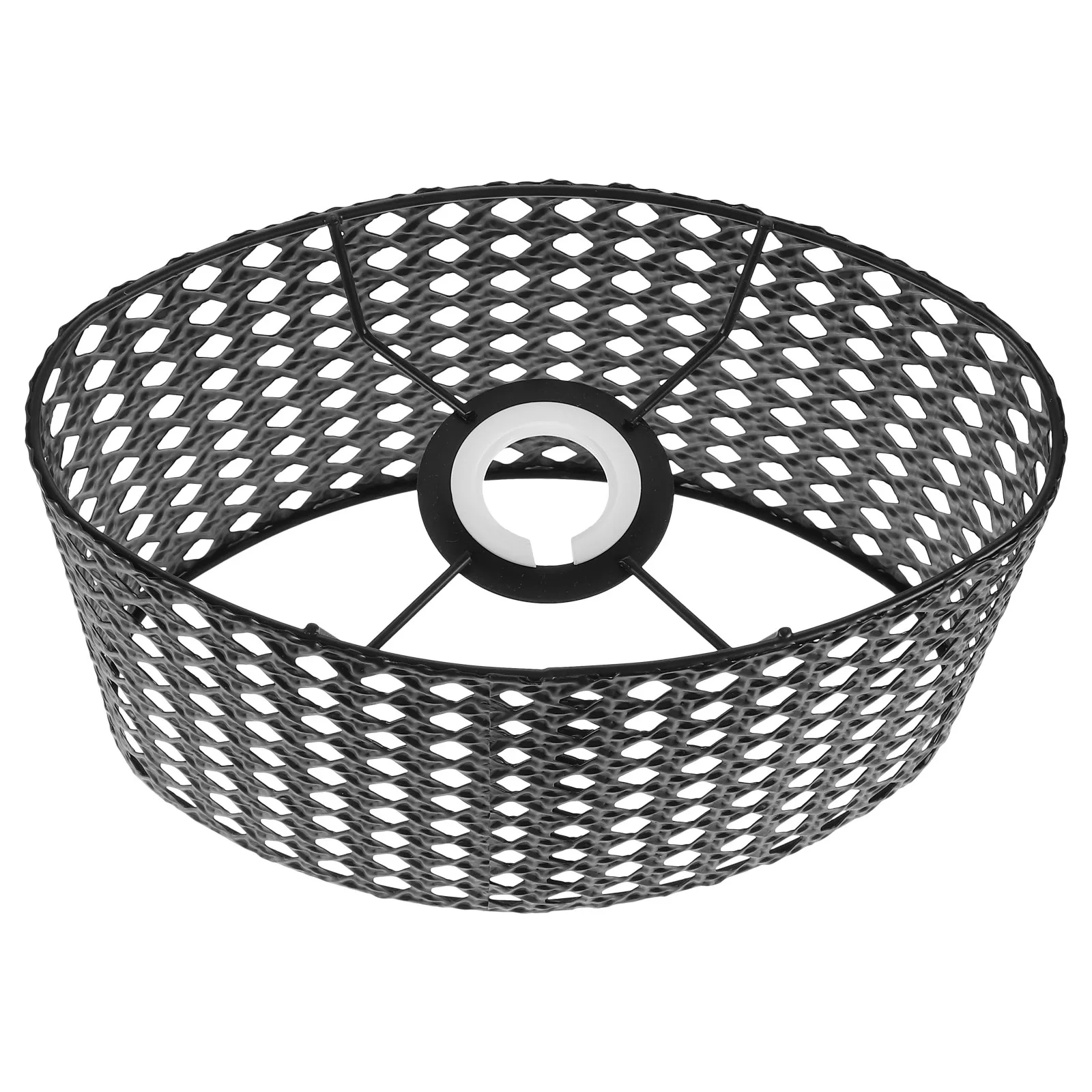 

Абажур для лампы E14 E27, железный, шестиугольный, в форме барабана, с изысканной резьбой, полый дизайн, рассеиватель мягкого света, для настольных и напольных ламп