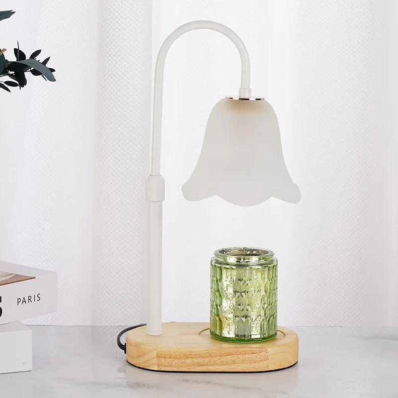 مصباح ذوبان الشمع للعلاج العطري لغرفة النوم، مصباح زيت أساسي بسيط بجانب السرير بدون حريق، إضاءة زخرفية