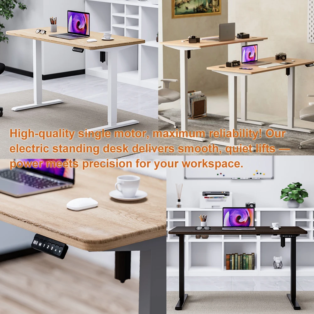 Rectangle 2 Stage Adjustable Leg Electric Dual Motor Standing Desk Height Adjustable Office Table Modern for SAA Australia