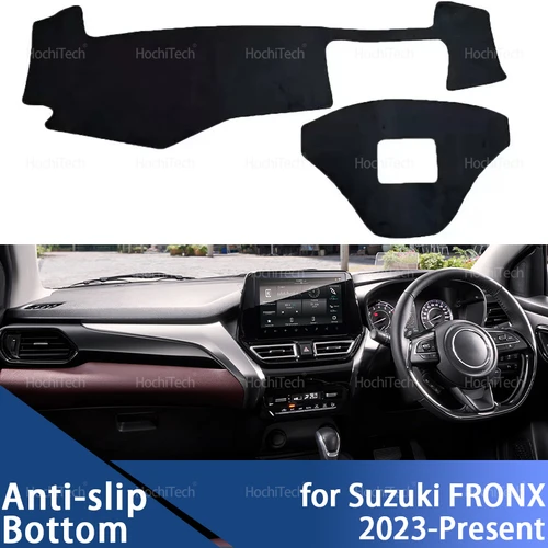 Para Suzuki FRONX Starlet Cross WDB3S WEB3S 2023 2024-presente cubierta de tablero automático alfombrilla para tablero alfombra Dashmat alfombrillas Anti-UV