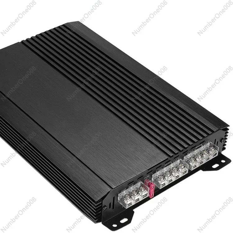 New Car Audio Modified High-power Four-way Power Amplifier High-power Aluminum Alloy Power Amplifier 4-channel Amplifier