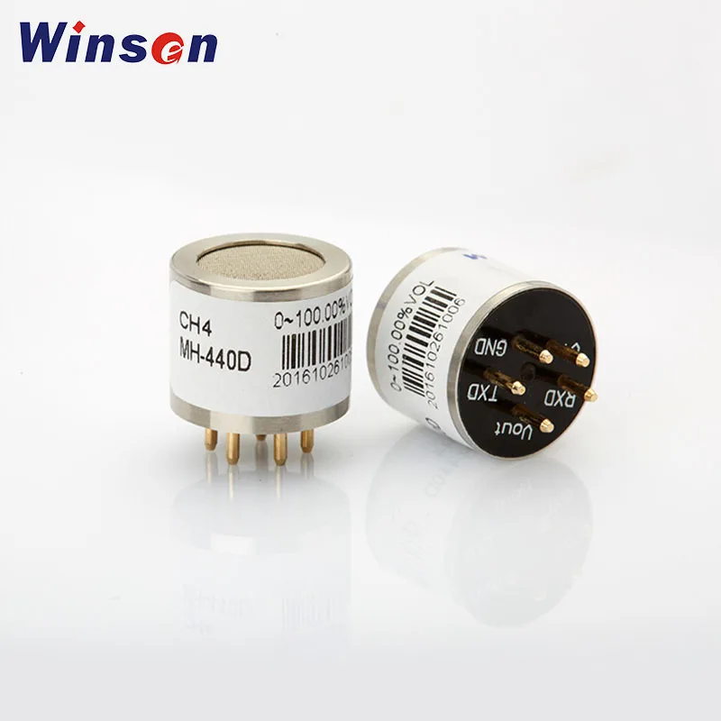 2 قطعة Winsen MH-440D NDIR الأشعة تحت الحمراء CH4 الاستشعار UART ، التناظرية الجهد إشارة درجة الحرارة التعويض ، ممتازة خرج خطي