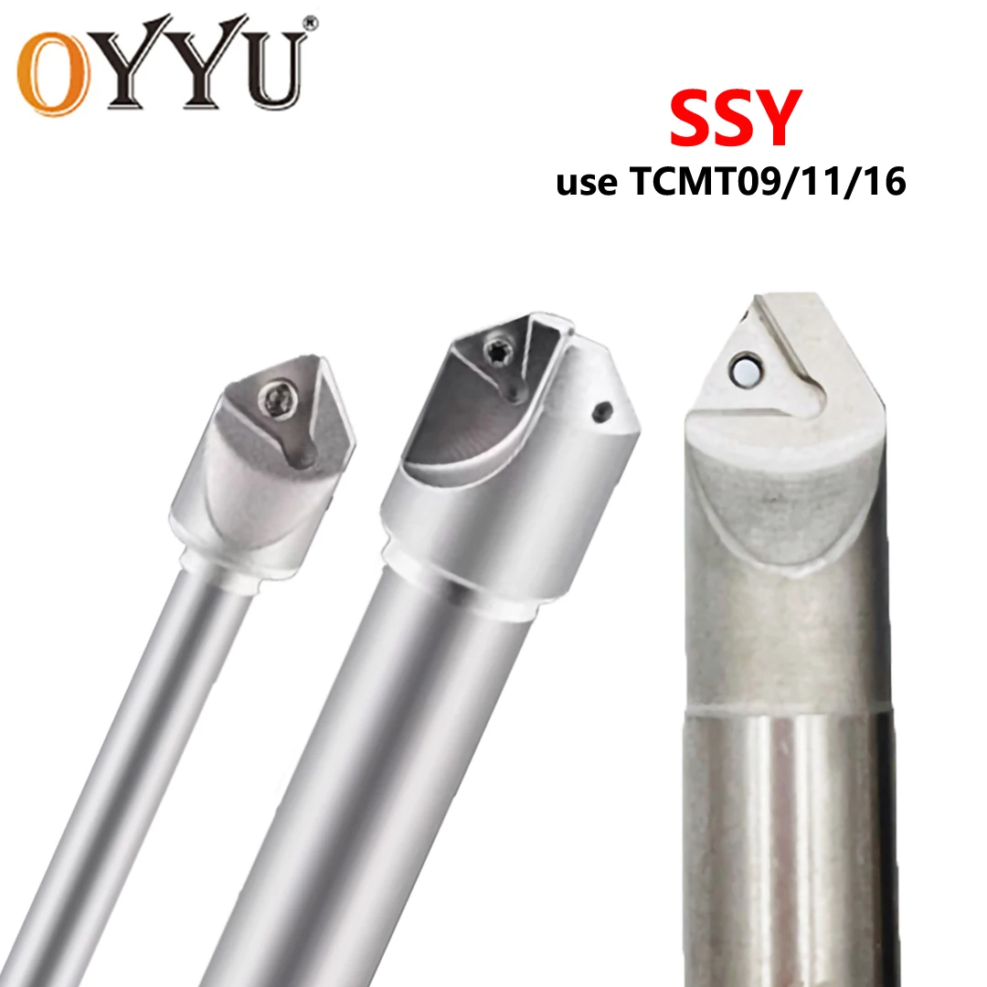 

OYYU SSY Chamfer Tools Head Boring Bar Holder Shank 12 16 20 25 32 40 45 mm CNC Precision 1T 2T TCMT09 TCMT16T304 TCMT11