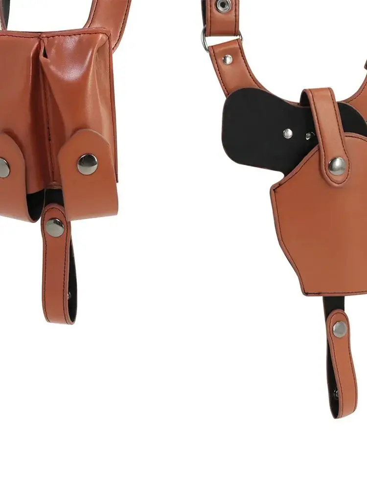 Taktische Stealth Pistole Holster Doppel Magazin Versteckte Pistole Beutel Schießen Zubehör Schulter Unterarm Verdeckte Pistole Holster – Detail 7