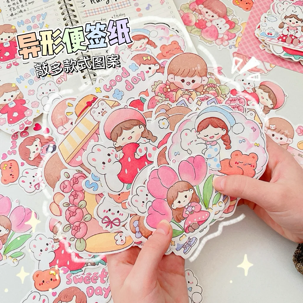 100pcs/lot Memo Pads Material Paper MOMO sauce cute DIY Scrapbooking Cards Junk Journal Retro Background Decoration Paper