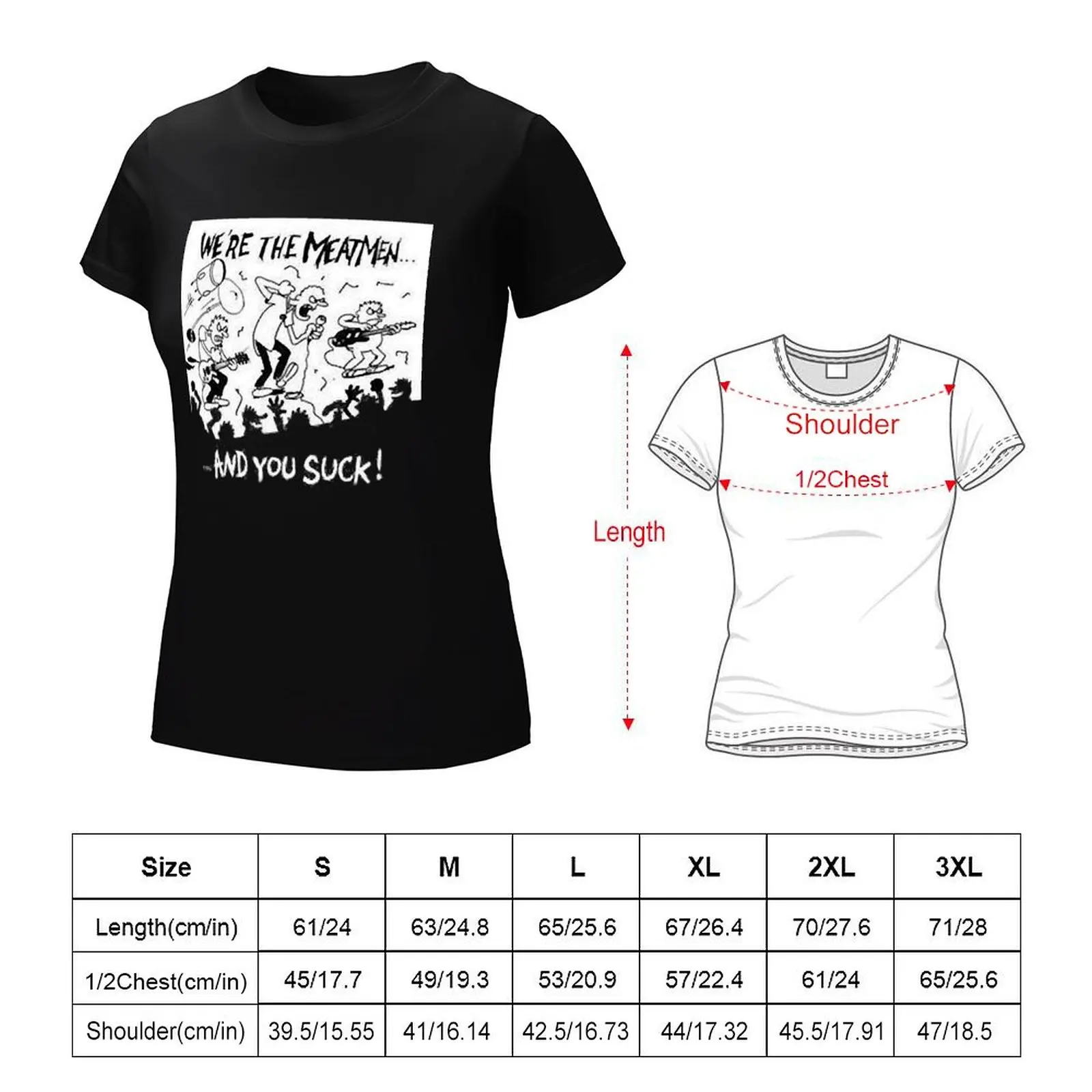 The Meatmen T-Shirt aesthetic clothes funny graphics vintage clothes western t shirts for Women