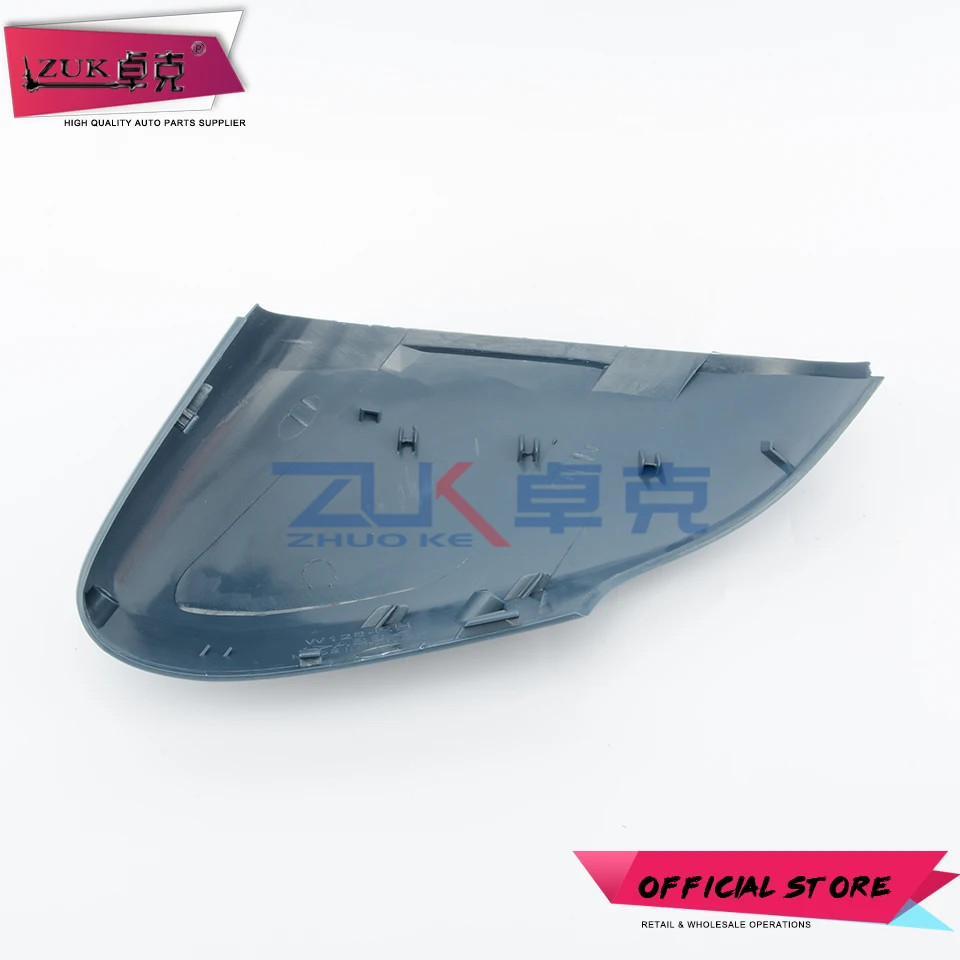 ZUK For Volvo S40 C30 C70 V50 2007-2009 Exterior Door Rearview Mirror Cover Side Mirror Shell Wing Mirror Housing None Painted