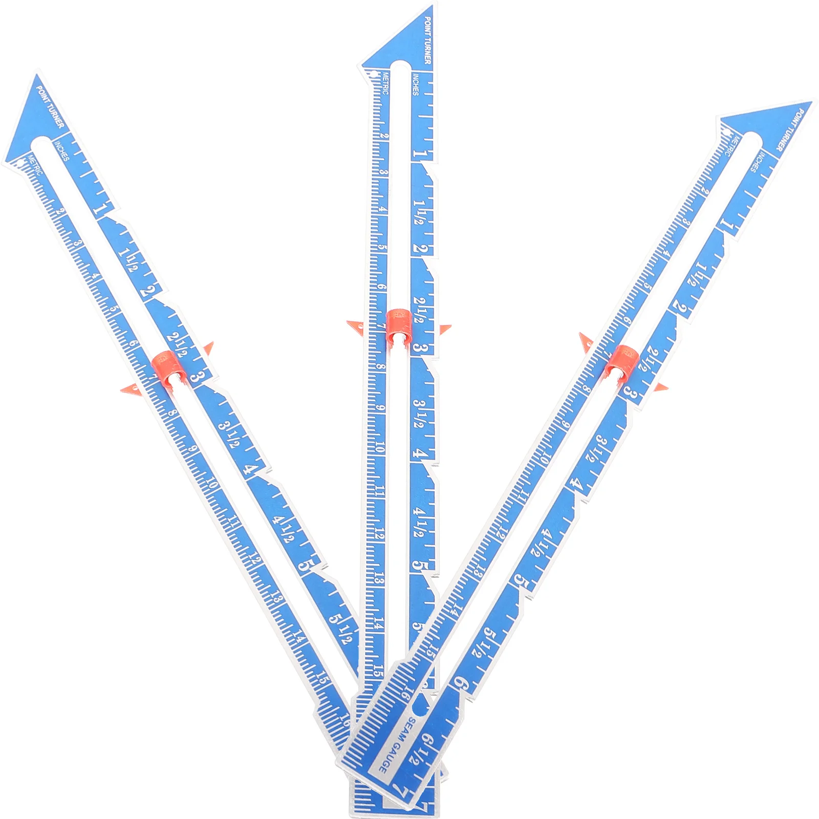 3 個の縫製ゲージ使いやすい生地定規キルティング初心者用品裾の深さボタン間隔 DIY クラフトツール