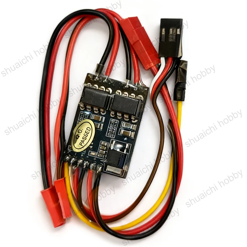 1PCS 6V-14V 2S-3S 7A Dual-channel/Single-channel Brushed Motor ESC with UBEC Output 5V 1.5A for RC Vehicles Boat Model Parts