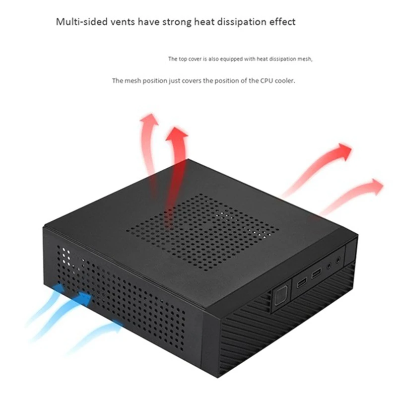 ITX Computer Case M06 HTPC Case Mini ITX Case HTPC Chassis Industrial Control ITX Enclosure With Back Mount Bracket