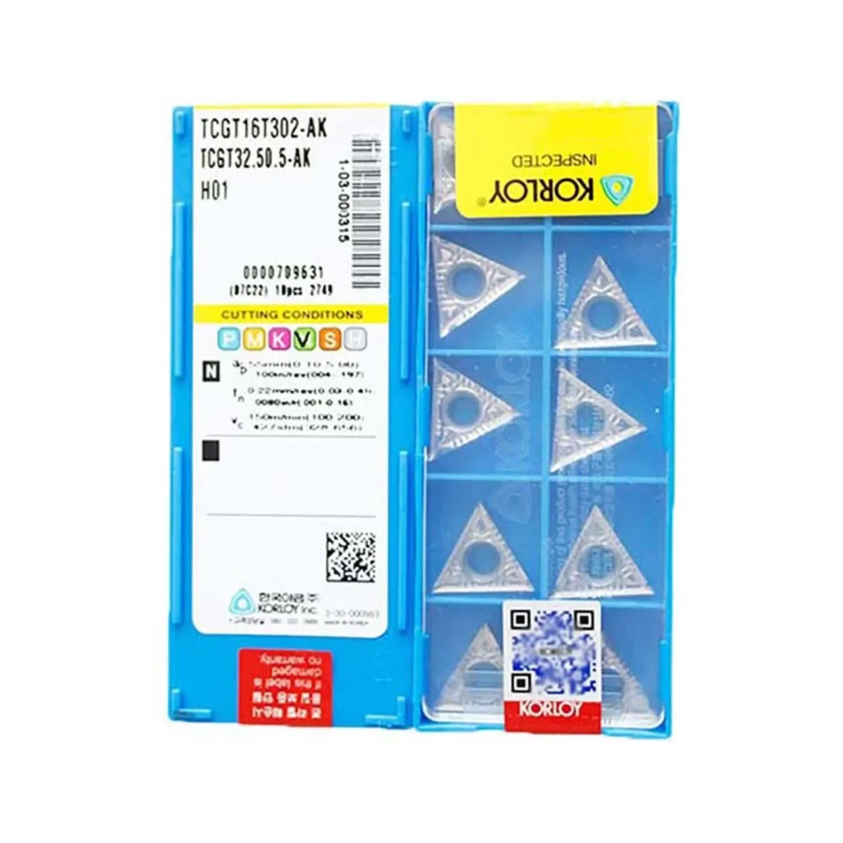 

KORLOY 100% Original TCGT TCGT090202 TCGT090204 TCGT110204 TCGT16T304 TCGT16T308 AK H01 Finishing Carbide Turning Inserts Tools