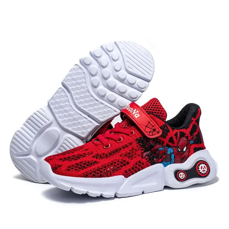 حذاء Marvel Spiderman الجديد للأولاد خفيف الوزن وغير قابل للانزلاق وجيد التهوية للطلاب في الصيف والجري في الهواء الطلق حذاء رياضي شبكي مريح #4
