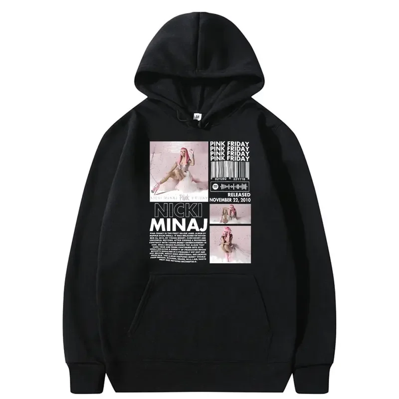 Awesome Rare Queen of Rap Nicki Minaj Pink Friday Cover Hoodie Men Women Hip Hop Fashion Hoodies Male Oversized Hoody Sweatshirt