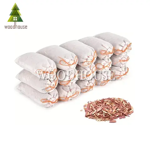 4PCS 삼나무 향낭 가방, 신발 의류 보관, 옷장 및 서랍을 위한 붉은 삼나무 칩 향낭 신선한 향기