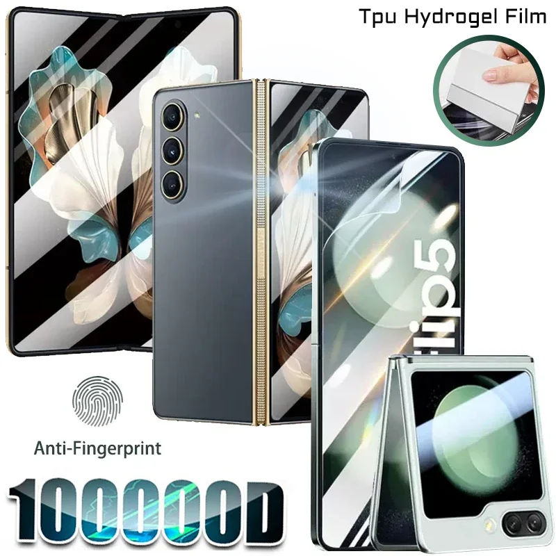 

Diamond Tpu Hydrogel Film For Samsung Galaxy Z Fold 7 6 5 4 3 2 Anti oil Stains Screen Protector Flip 7 FE 6 Front Back Fold7 5G