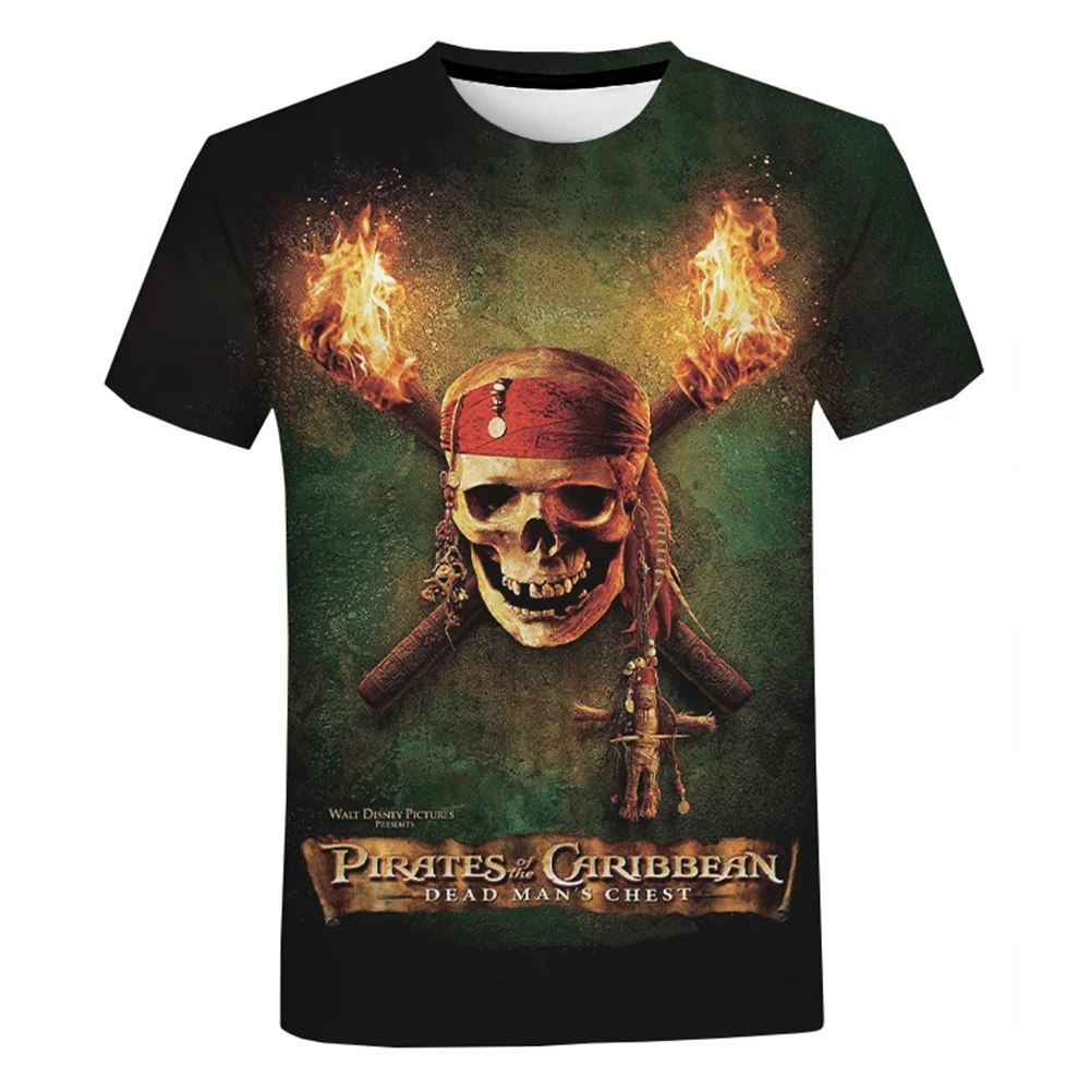 2026 Karibik-Piraten 3D-gedrucktes T-Shirt für Herren und Damen – Modisches Freizeit-Streetwear für den Sommer – Detail 2
