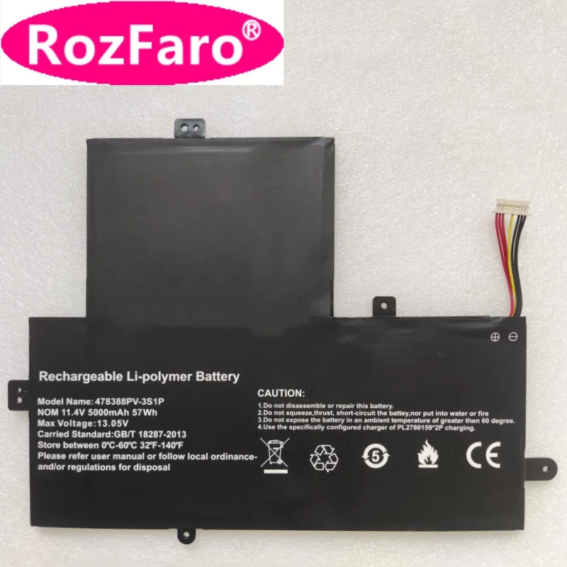 RozFaro U478388PV-3S1P 478388PV-3S1P Laptop Battery For Gateway GWTN156-12RD GWTN156-12GR Gwtn156-12Bl GWTN156-12BK GWTN156-12BL