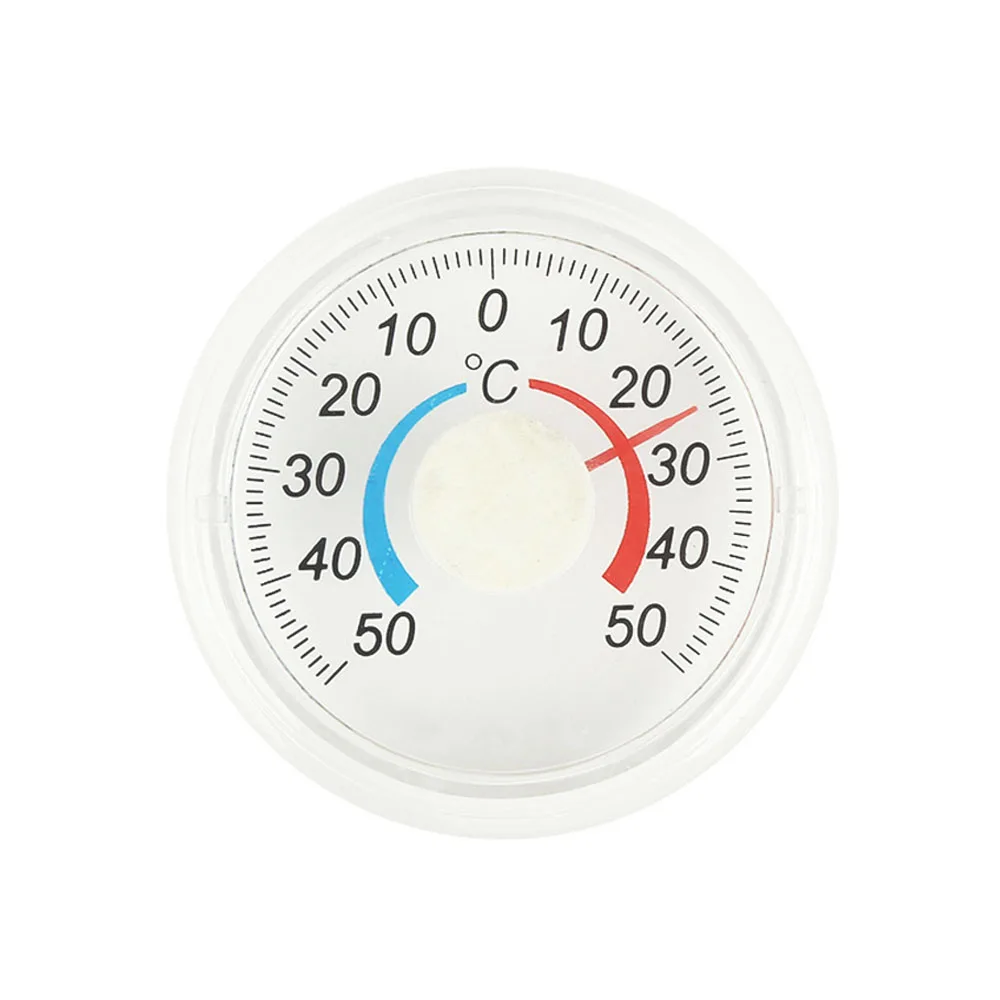 

-50°C-50°C Self Adhesive Round High Accuracy Thermometer Transparent Temperature Meter for Window Indoor Outdoor Wall Garden