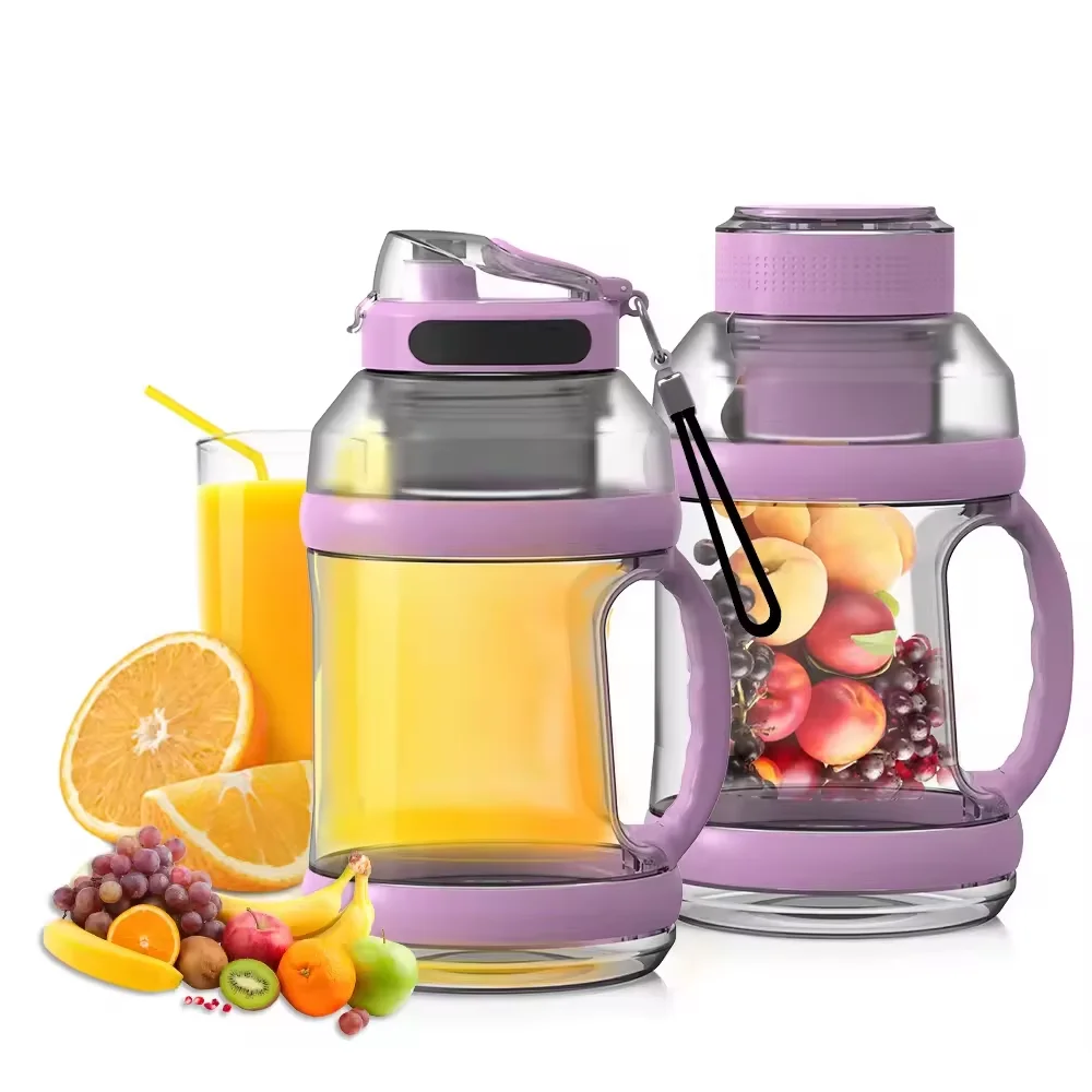 

STLF DZ WJW Advanced Mini Blender Home USB 6 Blades Juicer Machine 2000ml Rechargeable Fruit Juice Portable Blenders