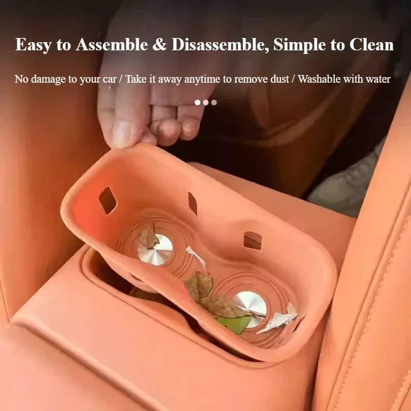 For Leapmotor C10 C16 Armrest Box Silicone Cup Pad  Noise-Reducing Wear-Resistant Car Cup Holder Mat