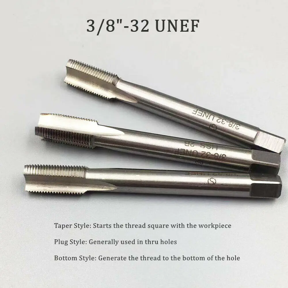 3/8-32UNEF 3/8 ”-32 UNEF 3/8-32 HSS Tap And Die Set,UNEF Machine Thread Tap и UNEF Round Thread