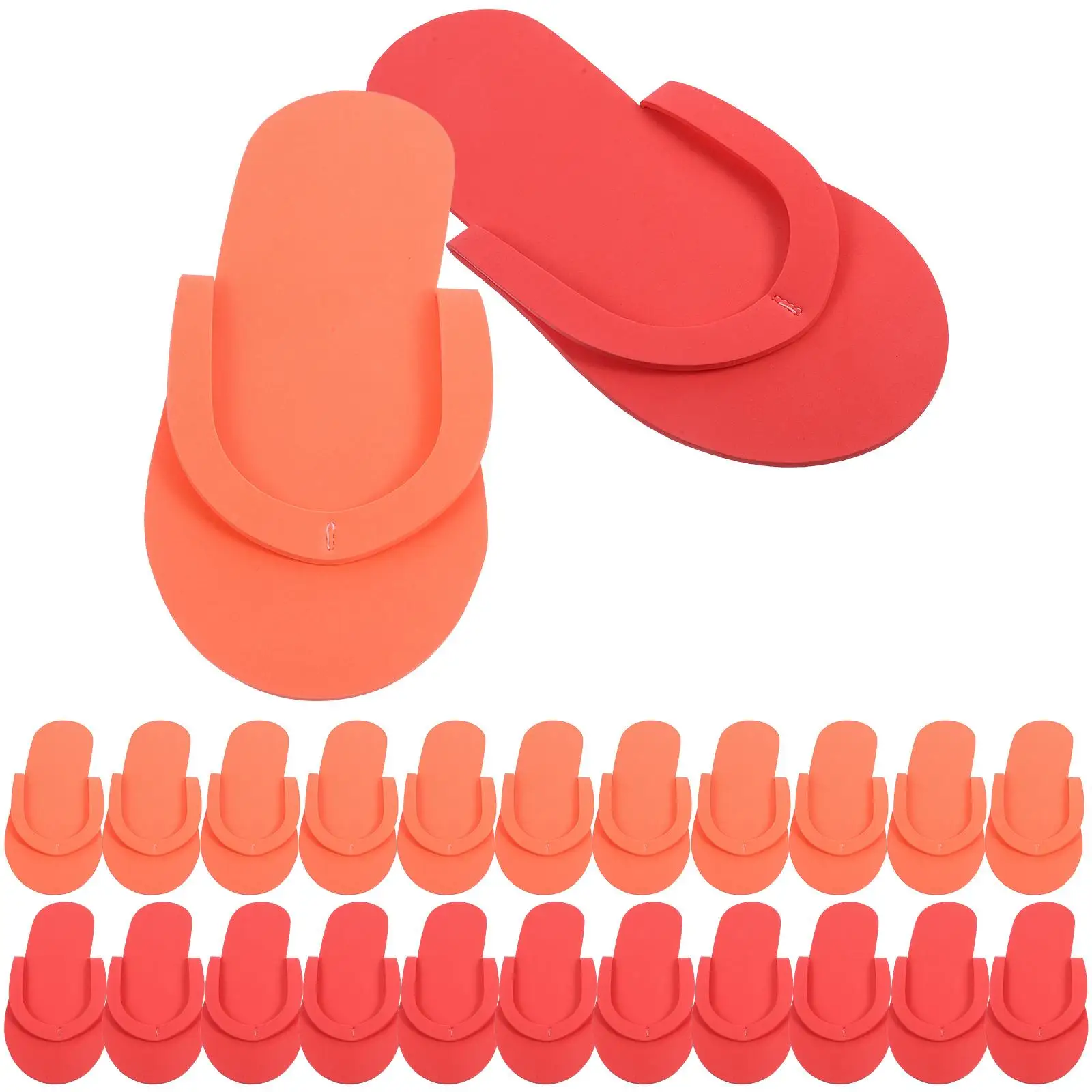 

12 Pair Eco EVA Foam Slippers Folding Hotel Multicolor Disposable Lightweight Comfortable Breathable Anti Slip Travel Guest Spa