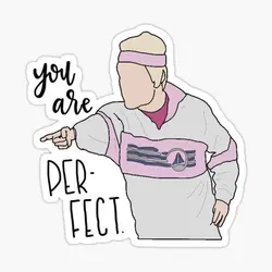 Liam Payne As Leeroy 5PCS Stickers for Water Bottles Stickers Kid Print Anime Cute Decor Bumper Decorations Luggage Window