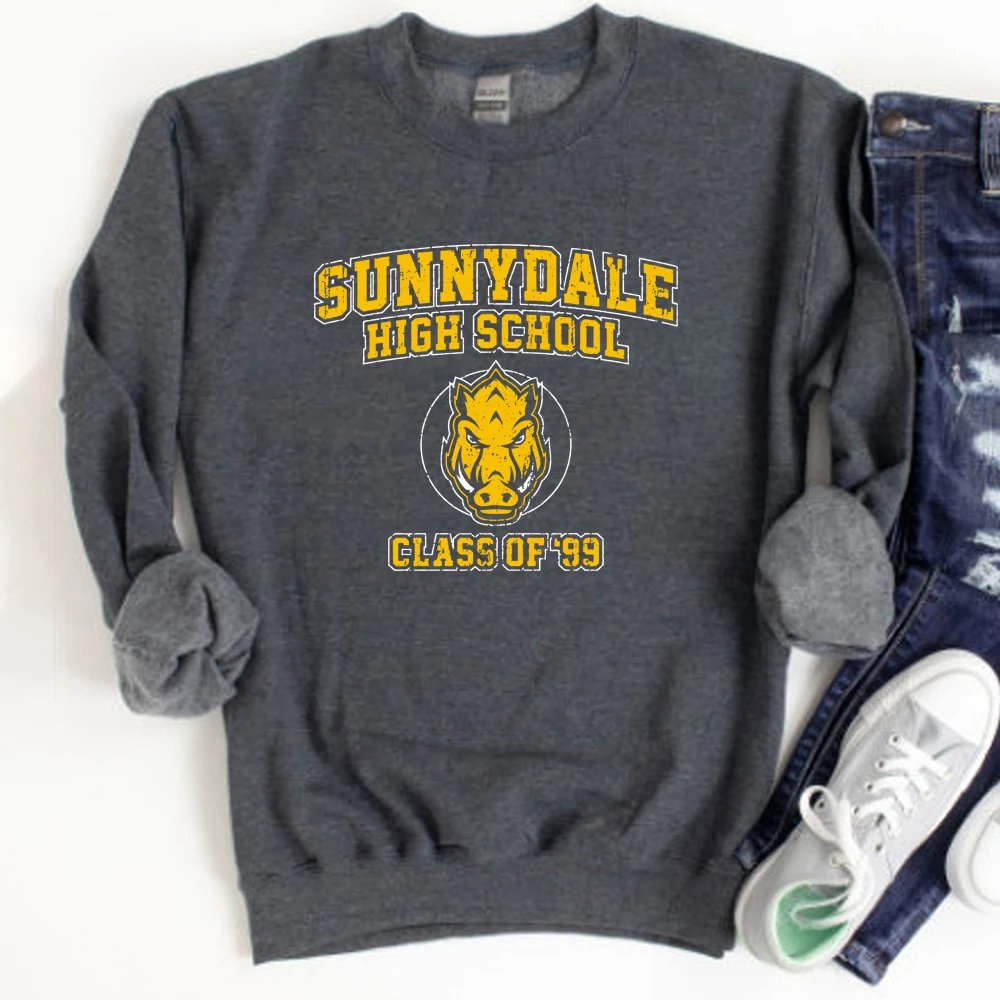 Buffy The Vampire Slayer Sweatshirt Sunnydale High School Unisex Hoodie Sunnydale Class of 99 Tv Series Crewneck Sweatshirts