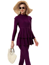 Burkini Muslim Swimwear Hijab Swimsuit Women Modest Bathing Suit Gym Wear Swim Dress Islamic Swimming Suit Woman Beachwear