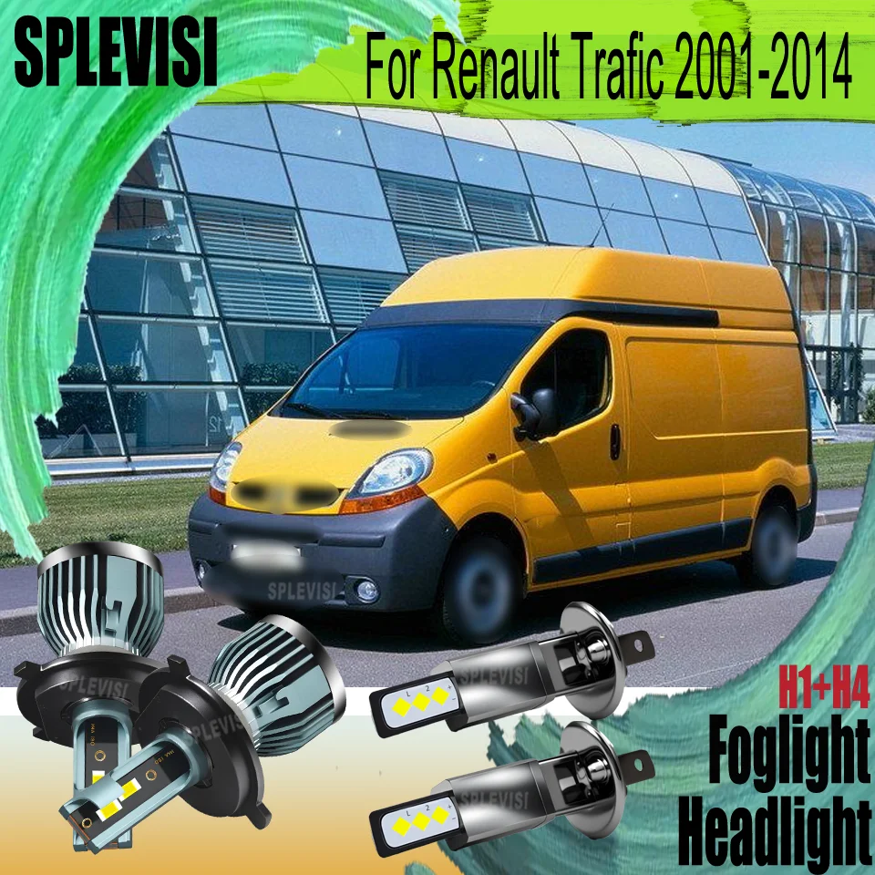 

LED Headlight Foglight Waterproof IP68 For Renault Trafic 2001 2002 2003 2004 2005 2006 2007 2008 2009 2010 2011 2012 2013 2014