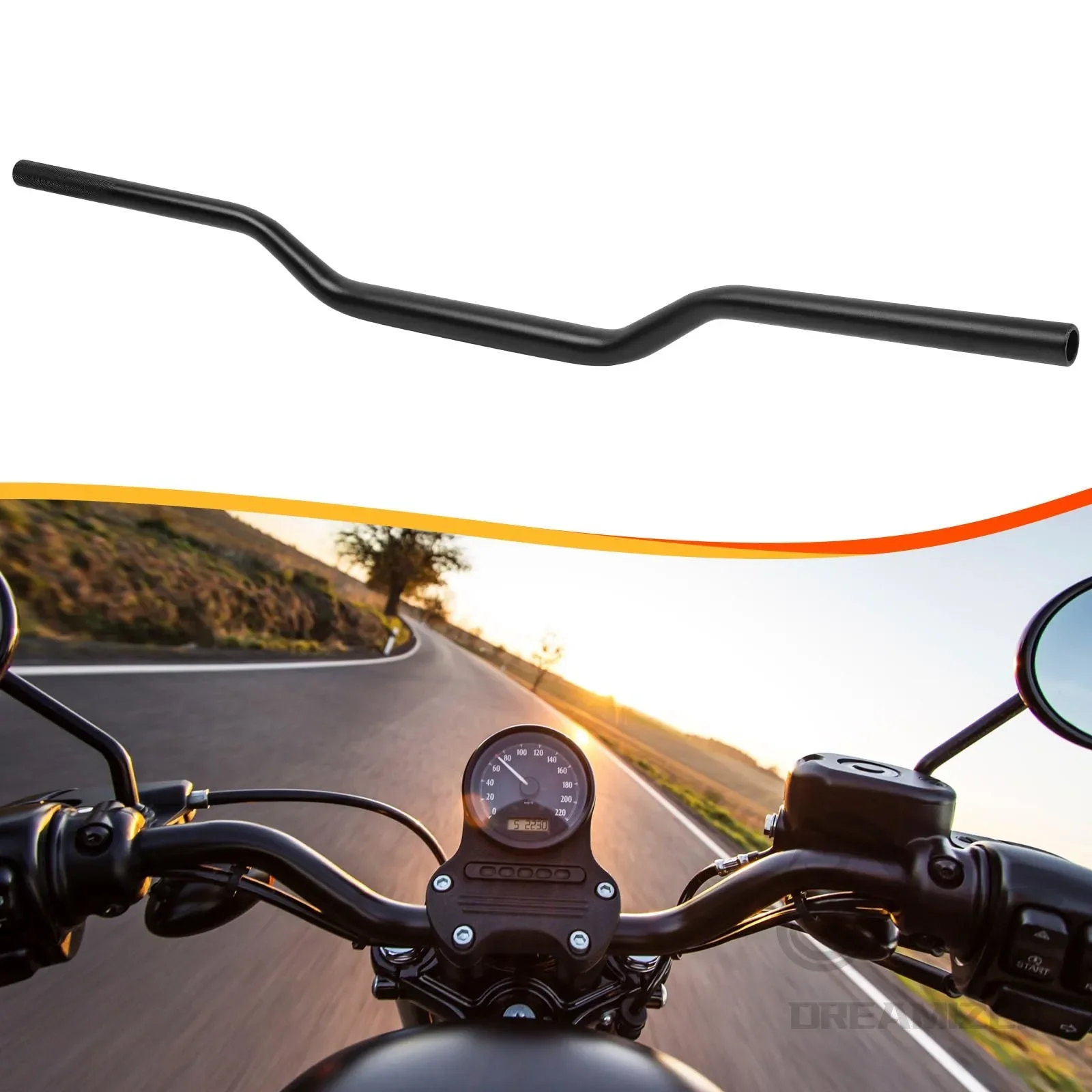 

Руль для мотоцикла 1 1/8 дюйма (28 мм) для Honda, Kawasaki, Husqvarna, Suzuki, Yamaha, мотокросса, питбайка, универсальные запчасти