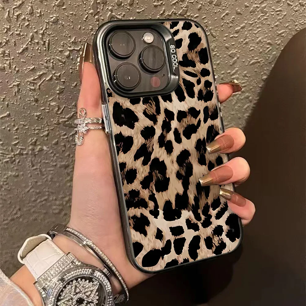 Fashion Leopard Pattern Hard Phone Case For Samsung Galaxy S25 Ultra Case For Samsung S24 Ultra S23 FE S22 S 25 Back Cover Funda - náhled 3