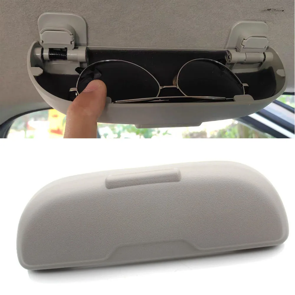 

Interior Sun Glasses Holder Eyeglasses Storage Box Case Gray for Suzuki Swift SX4 Car Accessories