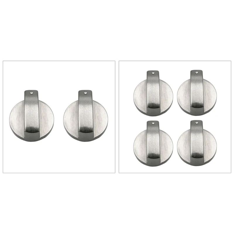 

2/4Pcs Gas Stove Rotary Switches Aluminum Alloy Round Knob Burners Oven Handles For Gas Stove Kitchen Cooking Dropship